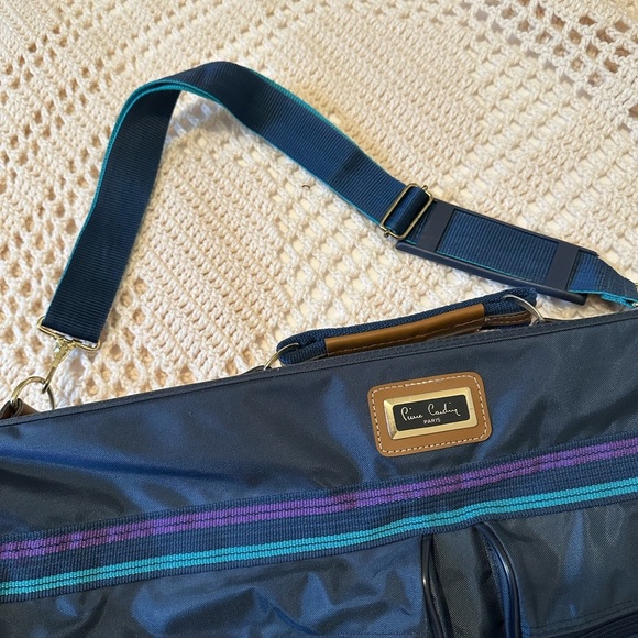 Pierre Cardin Navy Blue Travel Bag Vintage Garment Bag - Picture 8 of 9